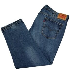 Levi's 541 Athletic Taper Jeans Men's W48‎ L30 Medium Wash Stretch Denim